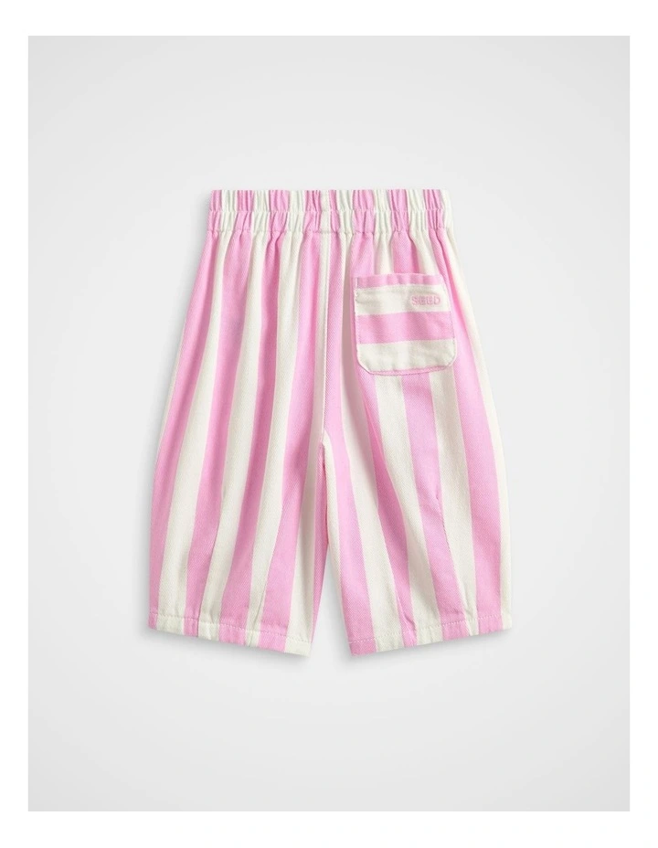 Stripe Balloon Pant in Candy Pink image 2