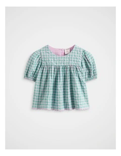 Gingham Top in Mint