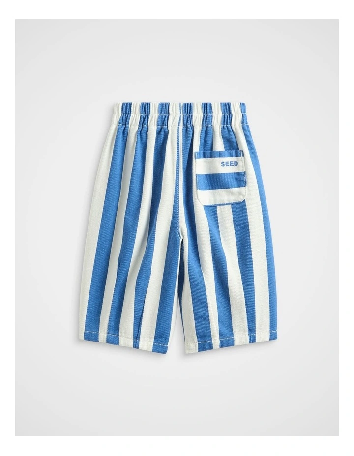 Stripe Balloon Pant in Bright Blue image 2