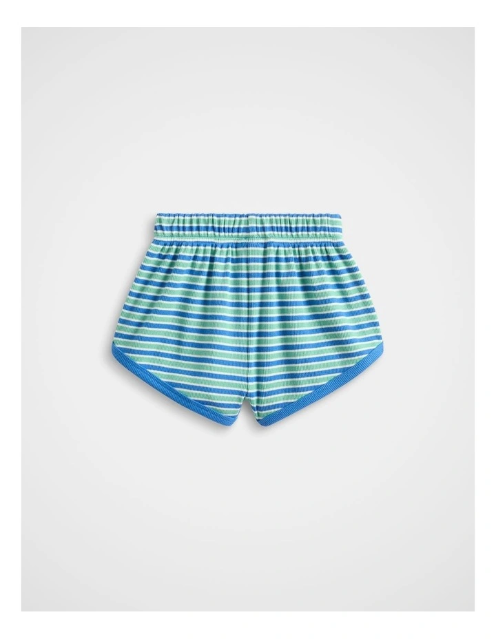 Sporty Rib Short in Mint Stripe image 2