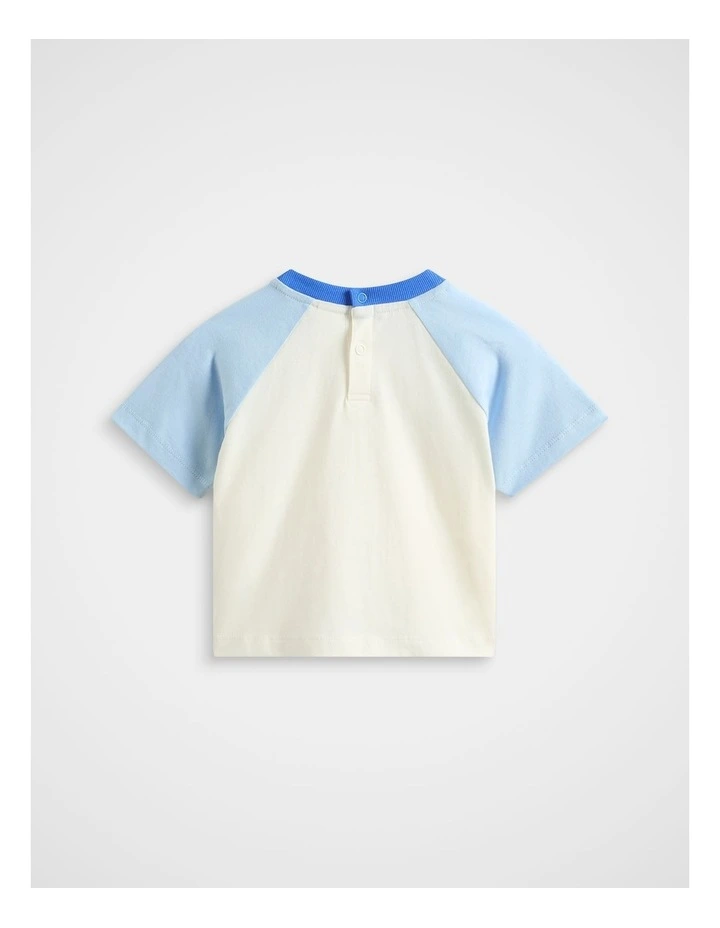Raglan Logo Tee in Multi image 2