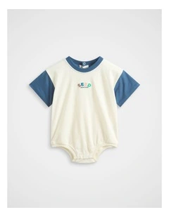 Colourblock Logo Romper