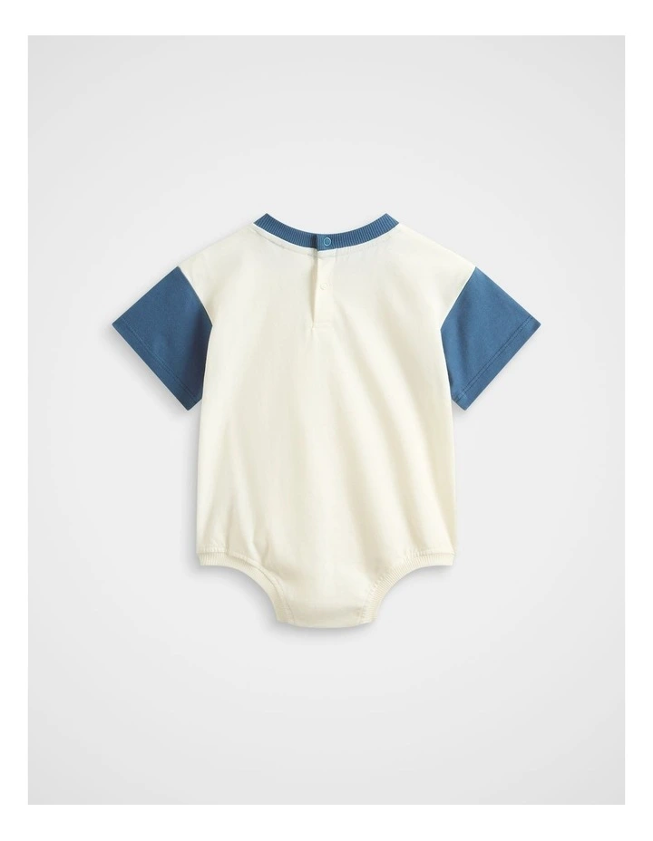 Colourblock Logo Romper image 2