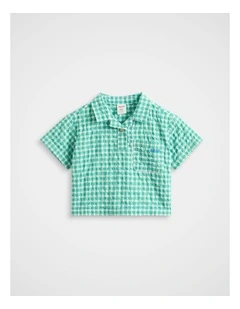 Check Shirt in Mint Check