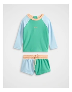 Colourblock Swim Set in Multi