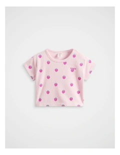 Strawberry Boxy Tee