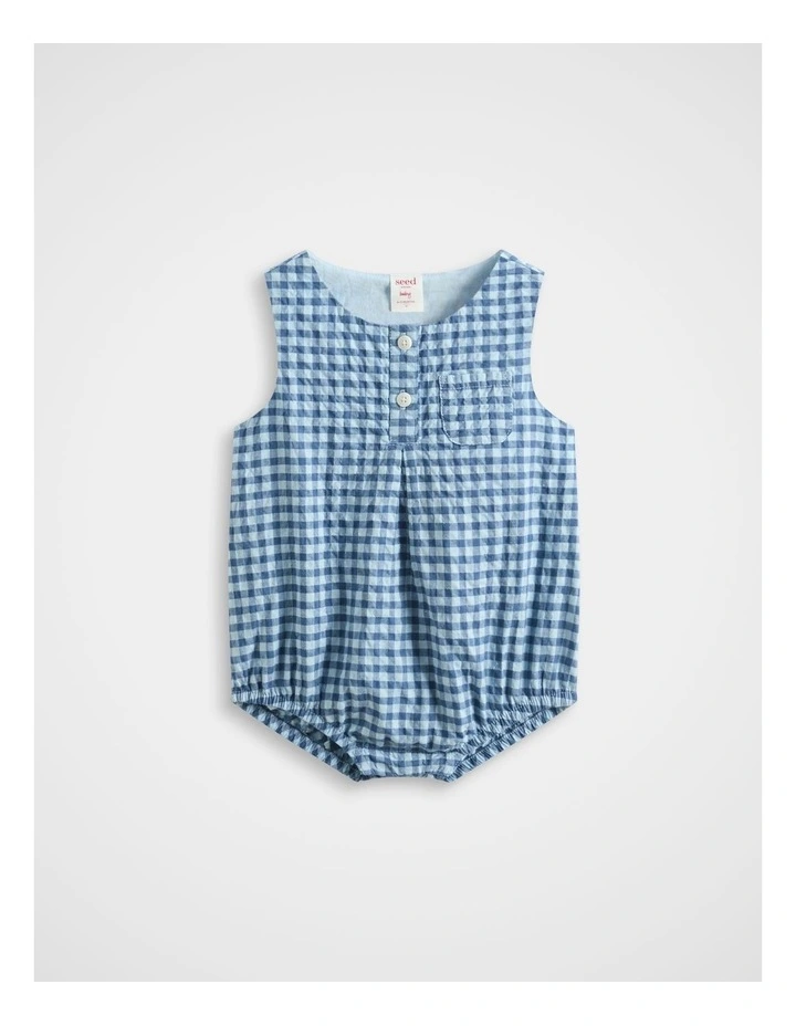 Gingham Pocket Romper image 1
