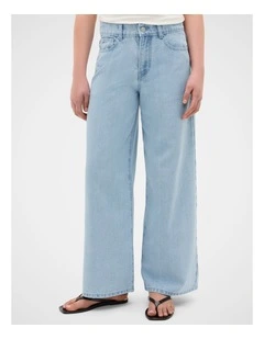 Core Straight Jean in Powder Blue Wash