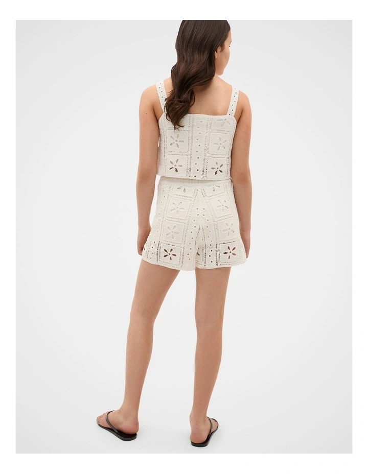 Crochet Cami in Classic Cream image 4