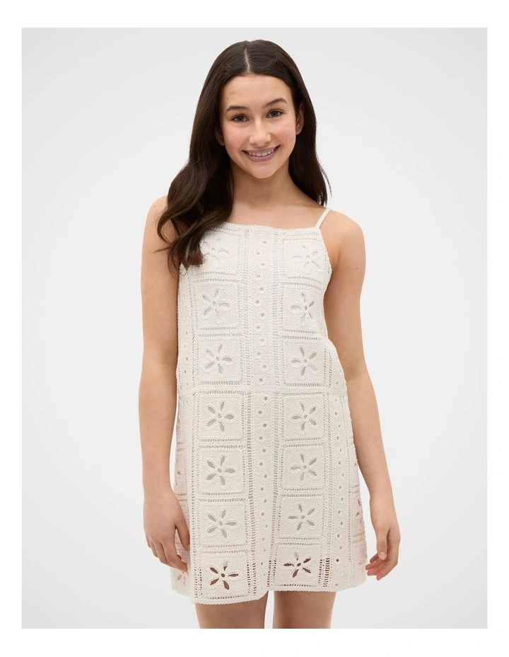 Crochet Dress in Classic Cream image 1