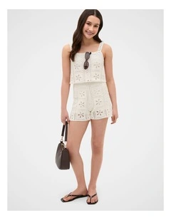 Crochet Short in Classic Cream