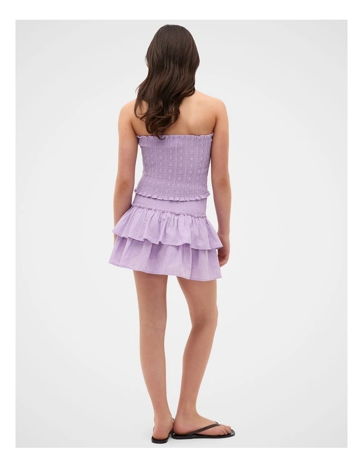Shirred Top in Pale Lavender image 4