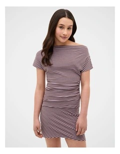 Off Shoulder Dress in Multi