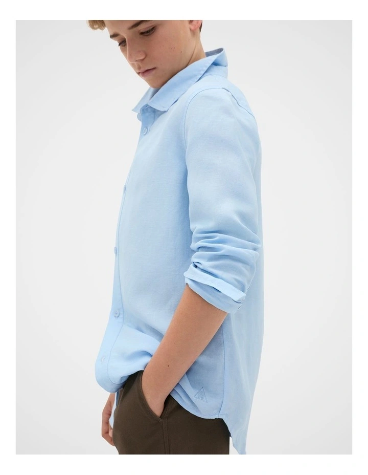 Linen Shirt in Sky image 1