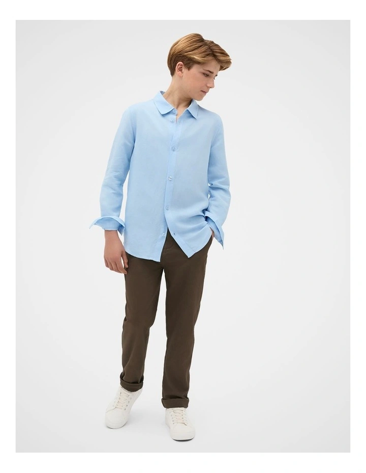 Linen Shirt in Sky image 2