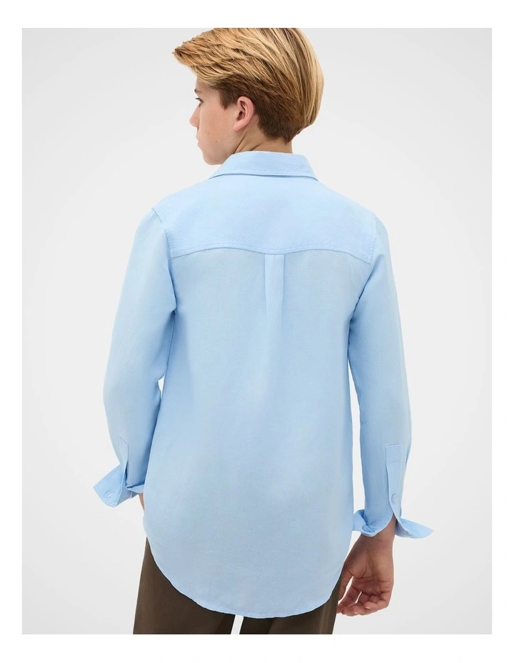 Linen Shirt in Sky image 4
