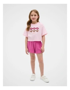 Frill Short in Berry