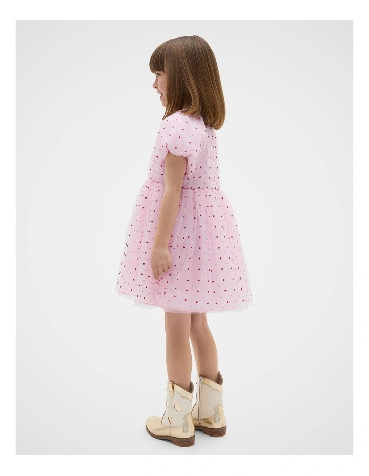 Glitter Tulle Dress in Pink Lemonade image 2
