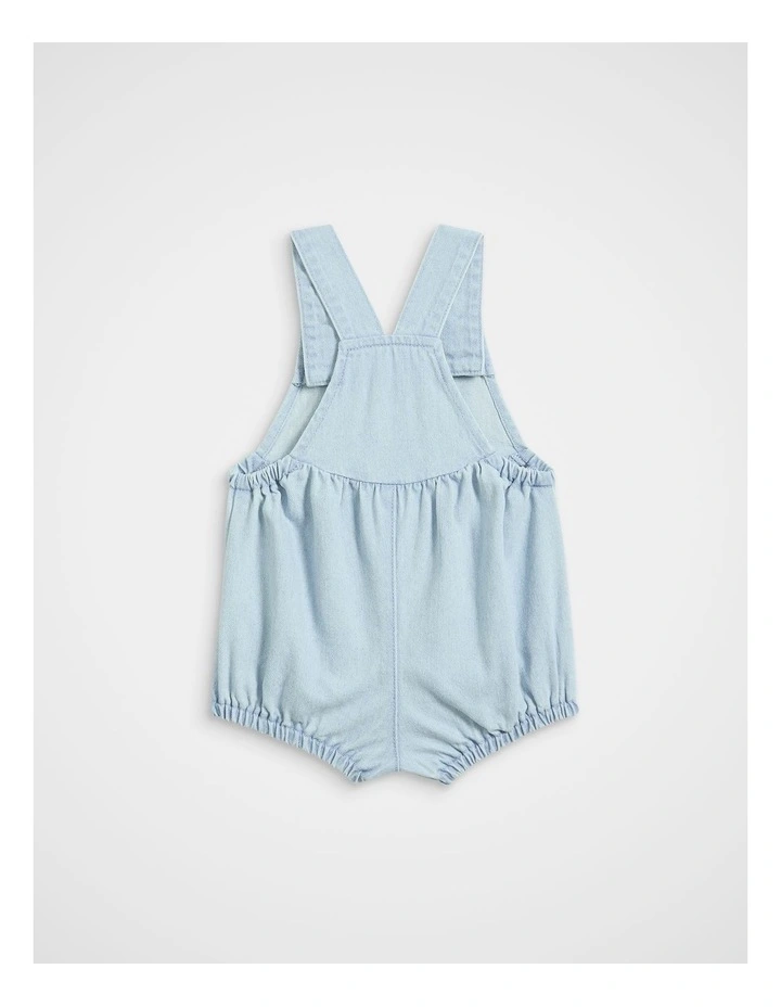 Denim Logo Romper image 2
