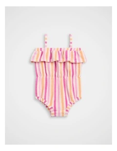 Stripe Terry Romper