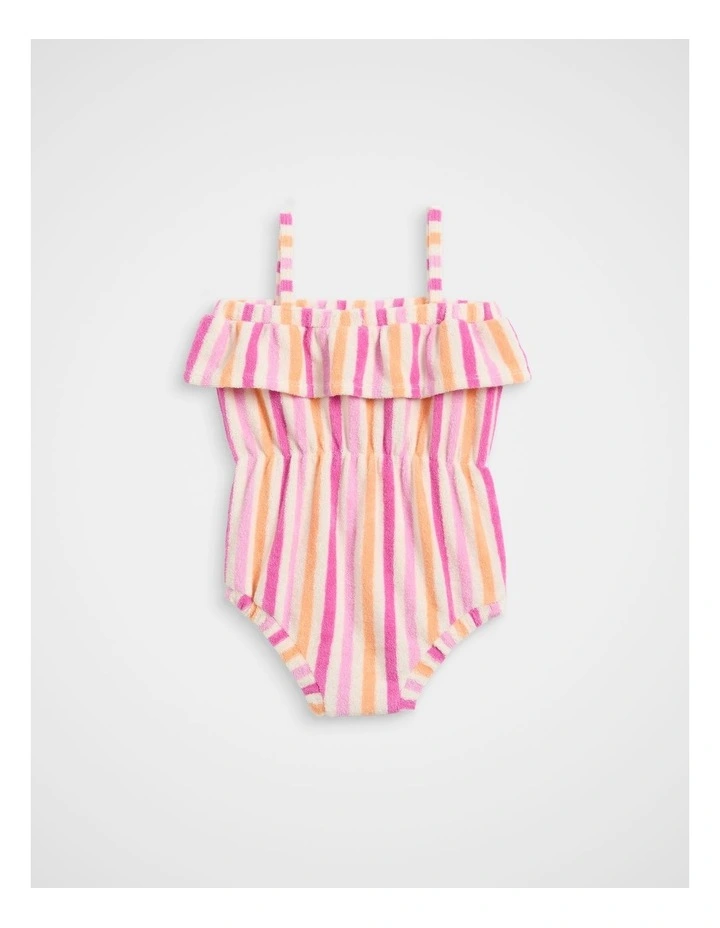 Stripe Terry Romper image 2