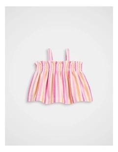 Stripe Terry Top in Multi