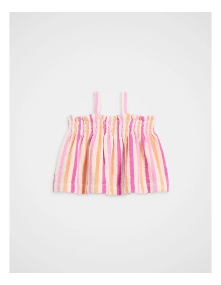 Stripe Terry Top in Multi image 2