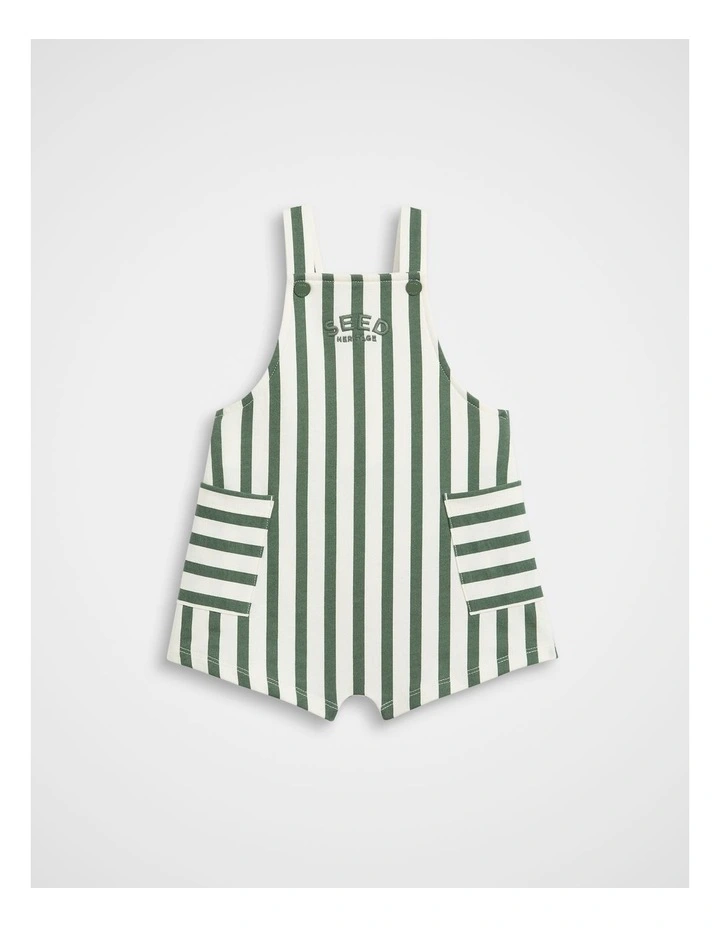 Core Stripe Overall in Olive image 1