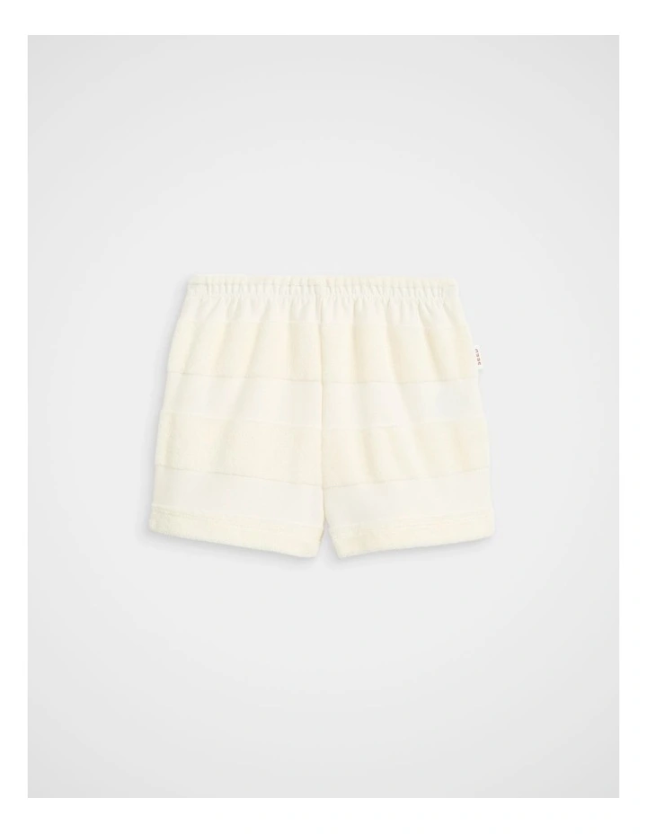 Texture Stripe Short in Classic Cream image 1