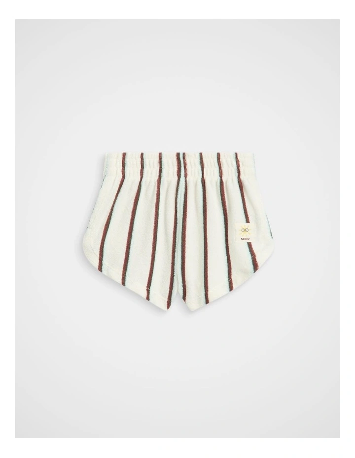 Retro Stripe Short in Classic Cream image 1