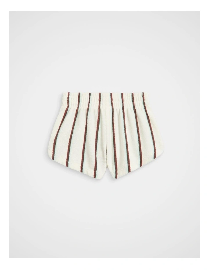 Retro Stripe Short in Classic Cream image 2