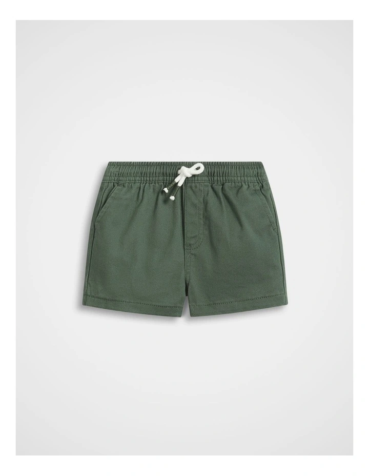 Core Logo Short in Olive image 1