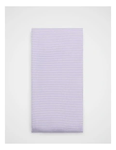 Core Rib Logo Wrap in Lavender Stripe