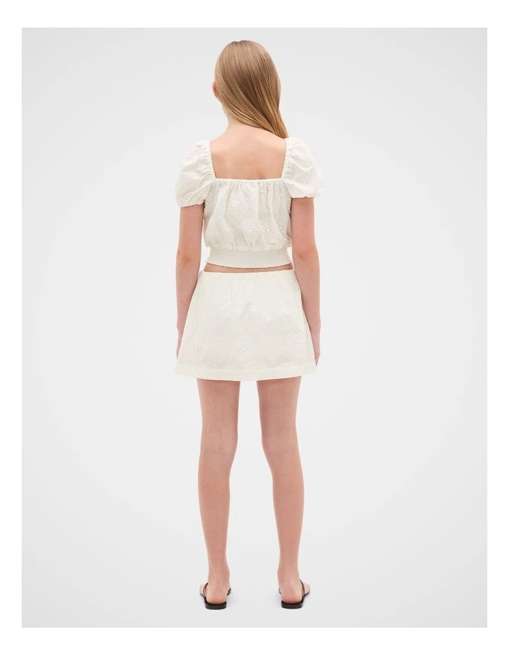 Broderie Top in Classic Cream image 4