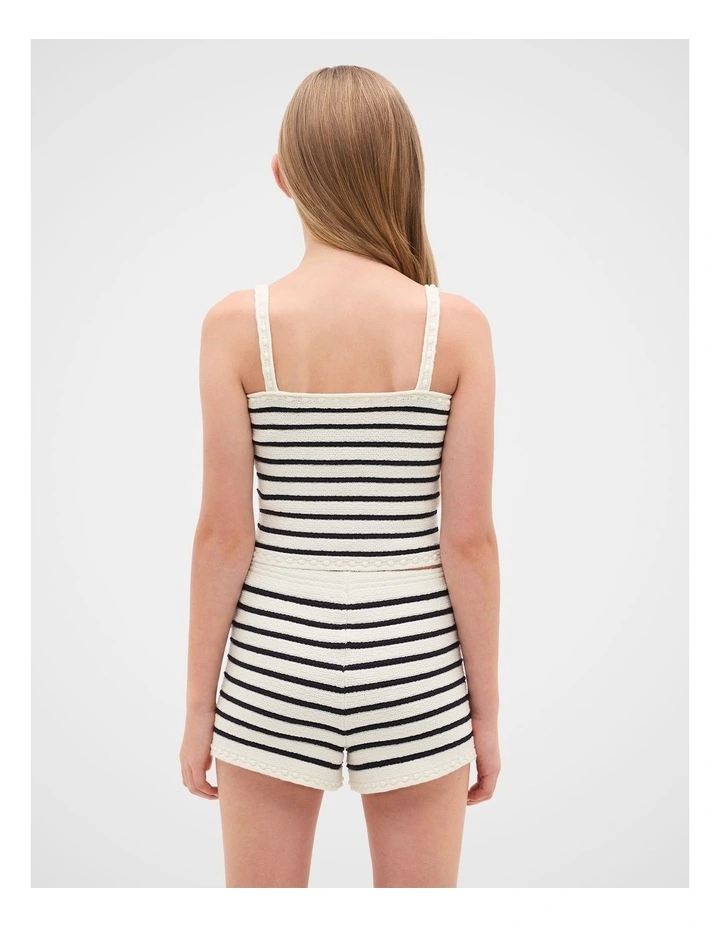 Stripe Knit Top in Classic Cream image 4