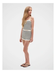 Stripe Knit Short in Classic Cream
