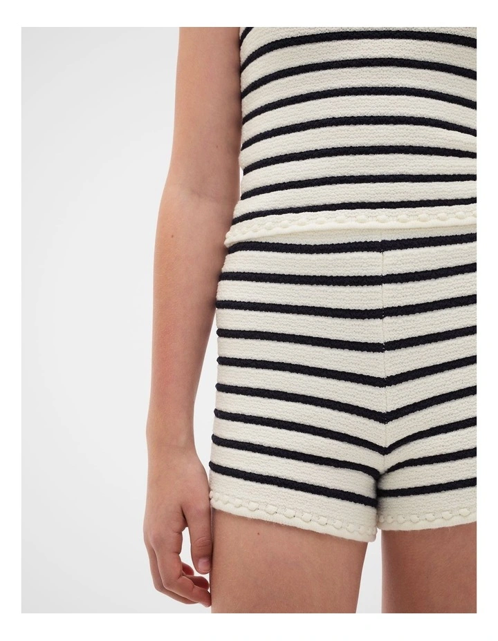 Stripe Knit Short in Classic Cream image 3