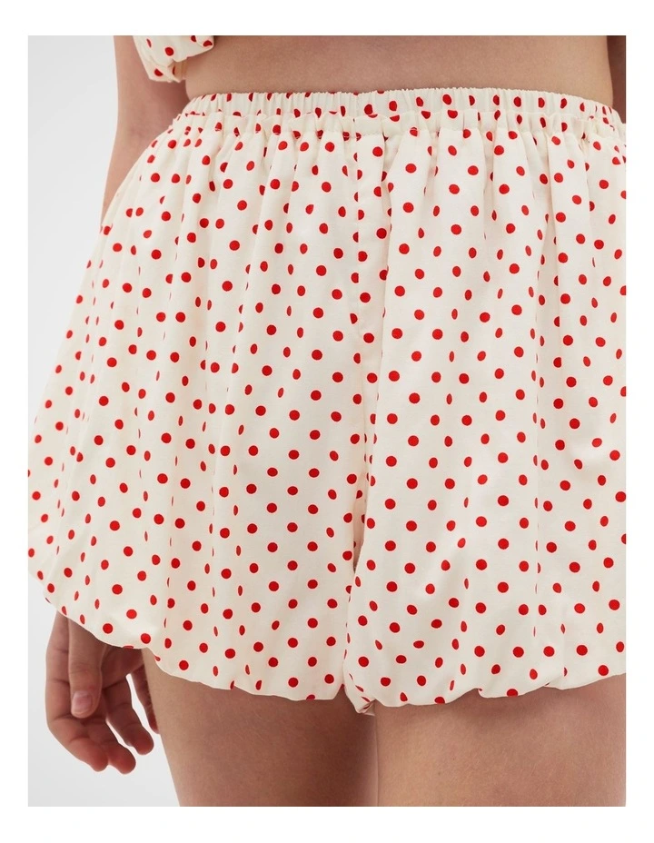 Spot Bubble Short in Classic Cream image 4