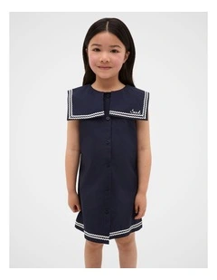 Sailor Dress in Midnight Blue