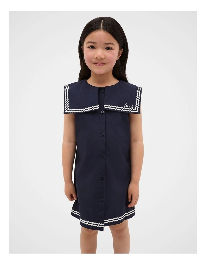 Sailor Dress in Midnight Blue image 1