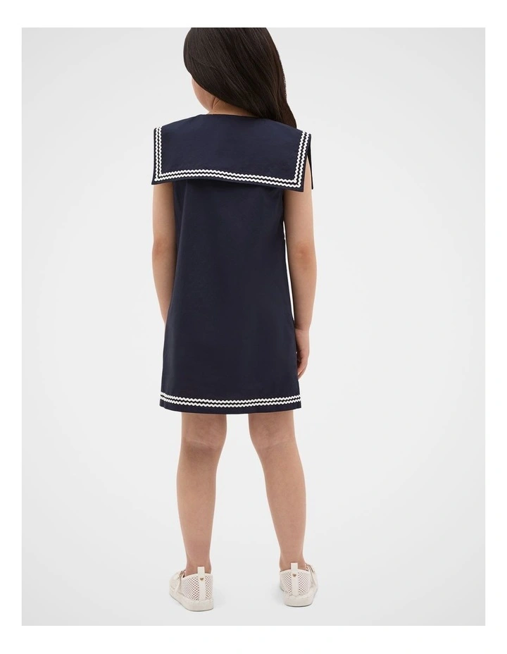 Sailor Dress in Midnight Blue image 2