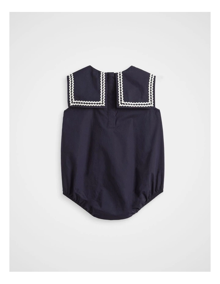 Sailor Romper in Midnight Blue image 2