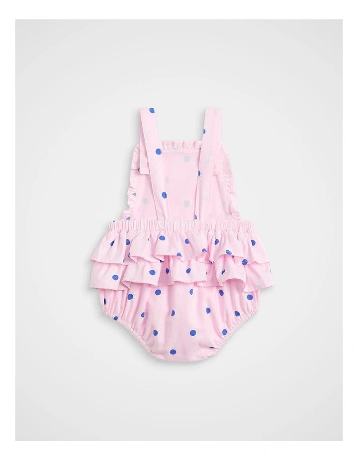 Spot Romper in Pink Lemonade image 2
