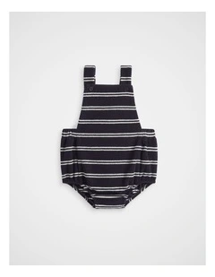 Knit Romper in Midnight Blue
