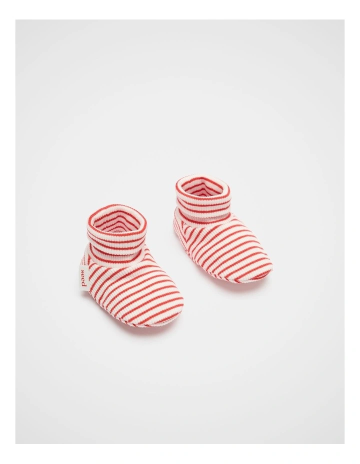 Core Rib Logo Bootie in Fiery Red image 1