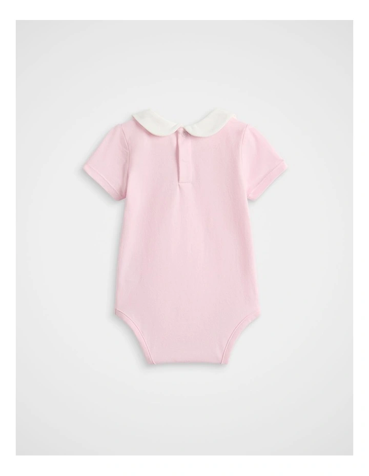 Collared Heart Bodysuit in Musk image 2