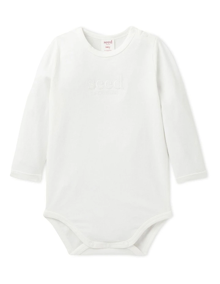 Core Logo Bodysuit In Canvas image 1