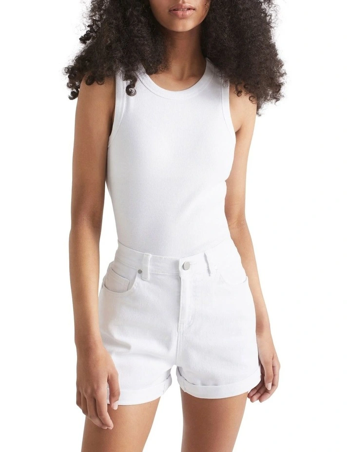 Core Rib Tank in White image 4