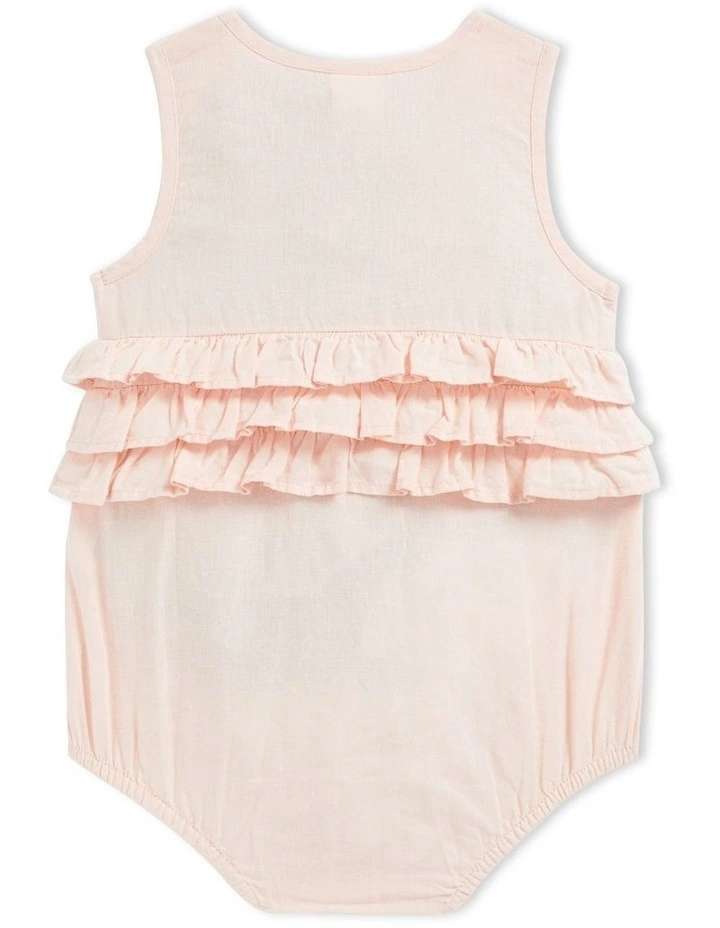 Shoulder frill rompers