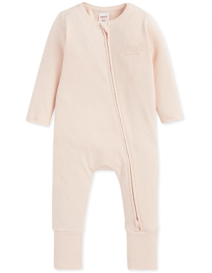 Core Logo Zipsuit in Rose image 1